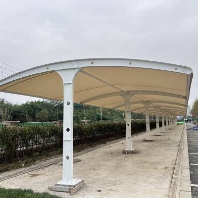 贵州新建膜结构停车棚非机动车棚蘑菇型停车棚