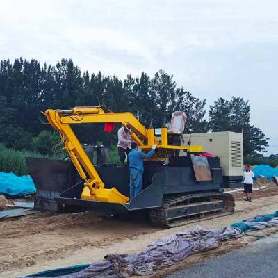 鸿信公路边沟滑模机 自走式履带水沟滑模机 高速防撞墙成型机