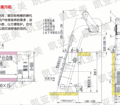 重庆内进流孔板格栅机图片 来电咨询 成都凯亚美环保机械供应