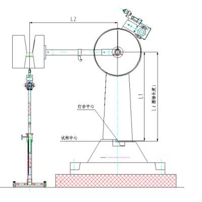 JJG145摆锤称重仪支架---高度可调的摆锤支架