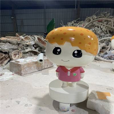 柳州迎宾卡通雕塑 玻璃钢卡通雕塑 爱国主题
