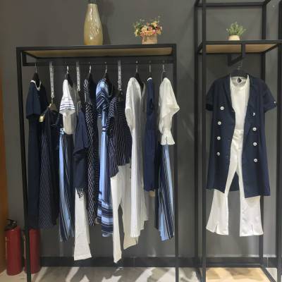 ***休闲品牌简约风情2019夏装广州品牌女装折扣批发一手货源电商平台直播进货渠道