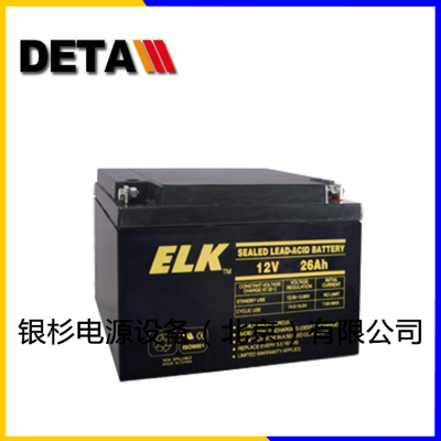 美国ELK蓄电池ELK-1270 消防应急 电梯配件UPS主机后备电源12V7AH