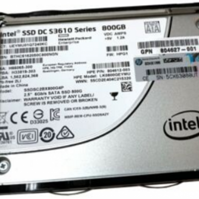 804625-B21 805381-001 800GB 2.5 SATA 6G SSD服务器硬盘