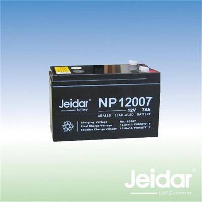 jeidar捷益达蓄电池NP12007 12V7AH消防应急照明