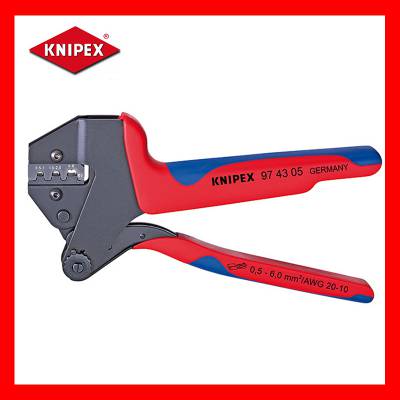 KNIPEX 凯尼派克 97 43 05 棘轮压接钳 用于压接; 非绝缘端子