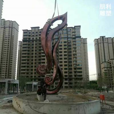 现代叶子雕塑定制-景点标识-展品化学叶子雕塑题材