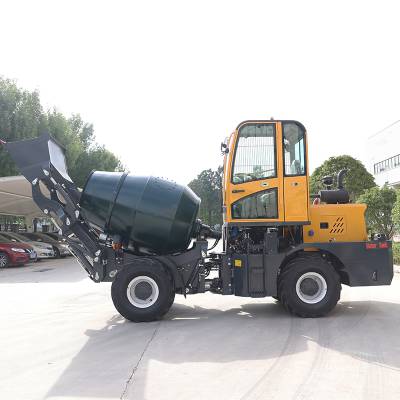 水泥四轮运输搅拌罐车 自装卸料的混凝土小型搅拌车 自上料搅拌车