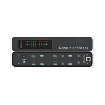 DANTE接口转换器有源DSP功放danta音响线阵音箱巨达音响DANTE448