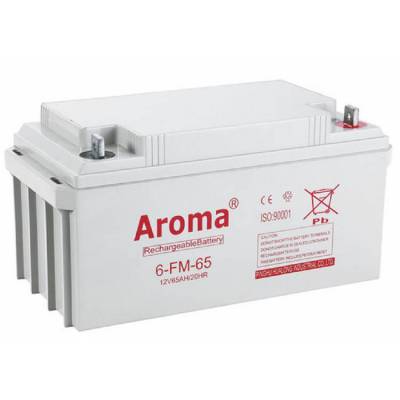 Aroma华龙蓄电池6-FM-65 12V6***H/20HR直流屏 UPS不间断电源配套