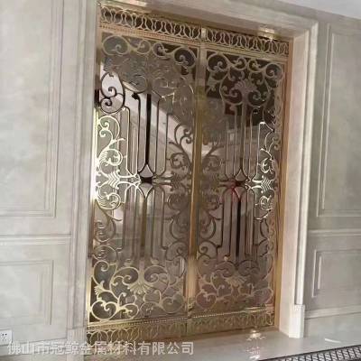 定制庭院不锈钢花格 酒店别墅轻奢不锈钢屏风定制