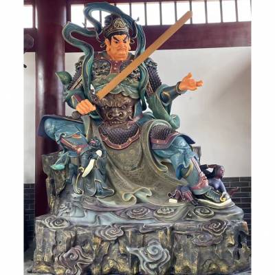 佛寺护法四大***树脂神像 魔家四将 四大金刚北方***多闻***佛像