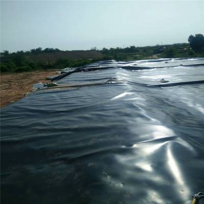 1.9mm厚HDPE土工膜土工合成材料 河道土工膜搭接宽度 润业土工