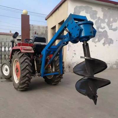 篱笆水泥杆子钻眼机 围栏埋桩立柱打孔机