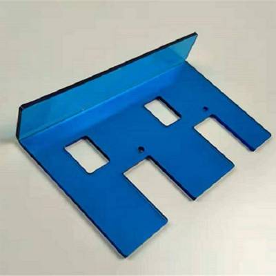 司允蓝色PC板品牌 5mm透明耐力板加工 聚碳酸酯PC挡板护板折弯