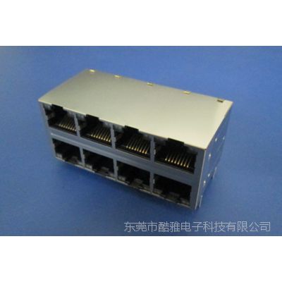 KY 2X4 PORT RJ45 FOR 1G WITH TRANSFORMER 无弹 8P8C