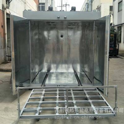 200L铁皮桶原料预热烘箱 推车式油桶加热烘箱 热风循环油桶烘烤箱