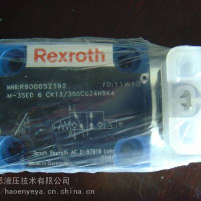 供应德国力士乐R900052392 M-3SED6CK1X/350CG24N9K4电磁 方向阀