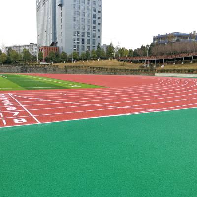 河北沧州体育场塑胶跑道建设幼儿园橡胶地面施工方案