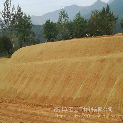 江苏淮安椰纤毯 植物纤维毯 山坡植被绿化稻草秸秆纤维毯