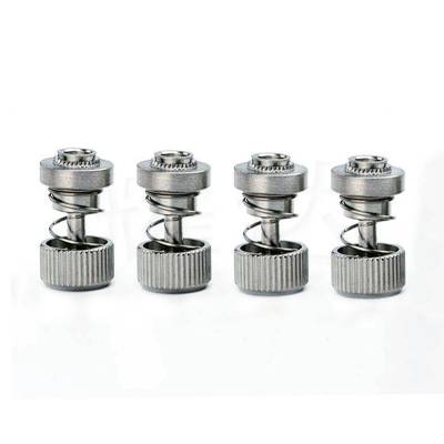 YDS32-M6-35不锈钢弹簧螺丝 304松不脱弹簧压铆螺母M6 一字槽弹簧螺钉