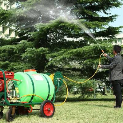 160L容量手推式打药机 拉管式远程喷洒打药机 苗圃绿化高压喷雾机志成出售