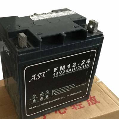 AST艾斯特蓄电池ST12-24直流屏12V24AH控制系统医疗仪器设备