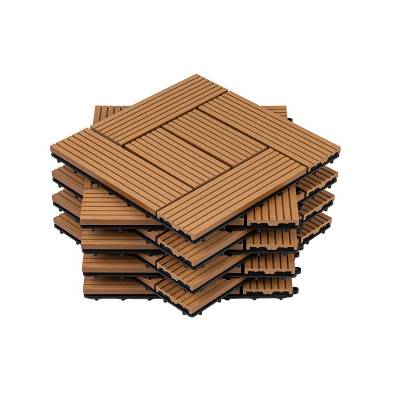 供应塑木小地板 木塑diy板 厨卫地板 仿木拼接户外地板