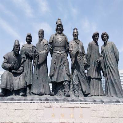 北京铸铜人物雕塑 铜浮雕壁画来图定制