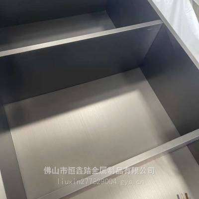 新中式不锈钢壁龛 卫生间黑钛拉丝不锈钢壁龛内置灯带定制