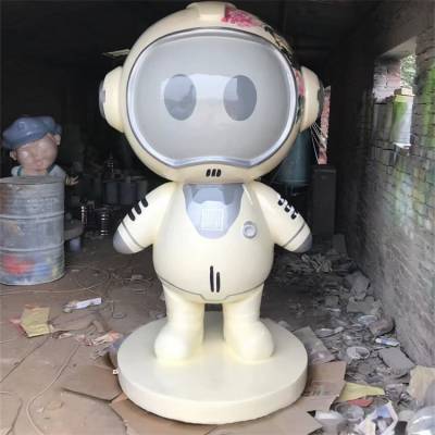 抽象彩绘机器人雕塑 大型商场玻璃钢卡通公仔模型装饰景观摆件