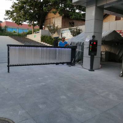 甘肃临夏车牌识别道闸安装伸缩门安装监控楼宇对讲安装对讲机批发