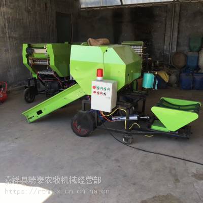 现货供应全自动打捆包膜机 瑞泰厂家直销 青储饲料打捆包膜机一体机