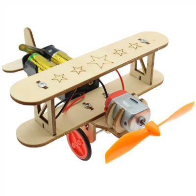 厂家***小飞机（固定翼）滑行电动飞机玩具DIY学生STEAM教育DIY科技小制作儿童科学小发明手工益