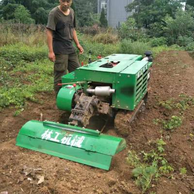 葡萄园履带开沟管理机 旋耕施肥除草回填 多功能一体机 一机多用