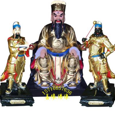 玻璃钢神像三眼灵曜塑像三只眼马王爷佛像华光大帝图片河南善缘