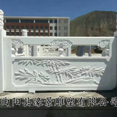 淄博石雕栏杆河道护栏围栏 庭院汉白玉装饰石护栏 供应批发厂家