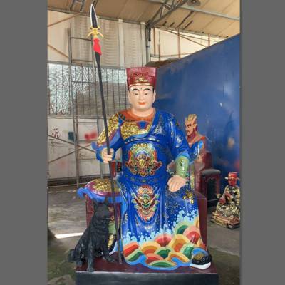 二郎神佛像 杨戬神像图片 二郎显圣真君 太白金星佛像雕塑厂家