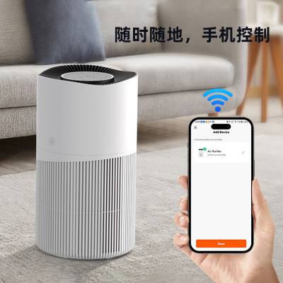 PJ10智能负离子宠物空气净化器WIFI家用除甲醛PM2.5海帕滤网跨境