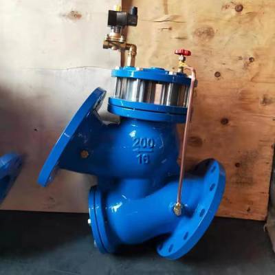 水利控制阀 YQ98002-16C DN65 铸钢材质法兰活塞式安全泄压阀 YQ98002