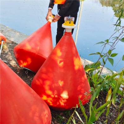 赣江段航道锥形浮筒 漂浮式灯浮标 聚乙烯塑料航标供应