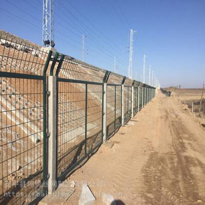 坤贤 铁路防护栅栏 金属网片防护栅栏 高铁线路防护栅栏