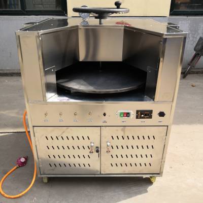 商用全自动烧饼机转炉式烧饼机器打烧饼的炉子燃气电带动烧饼机