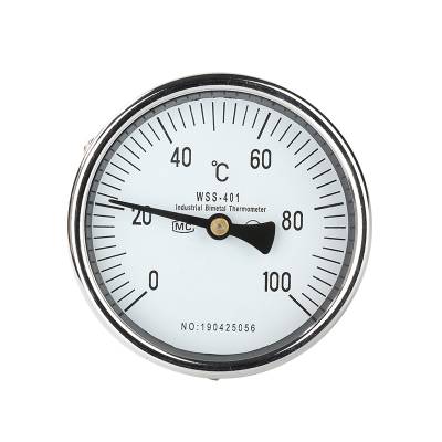 wss414卡盘双金属温度计食品级卫生法兰快装卡箍式工业温度表w
