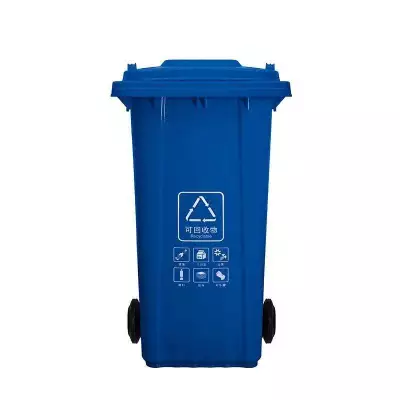 供应常州塑料加厚四分类可挂车垃圾桶-常州料加厚可挂车垃圾箱厂家