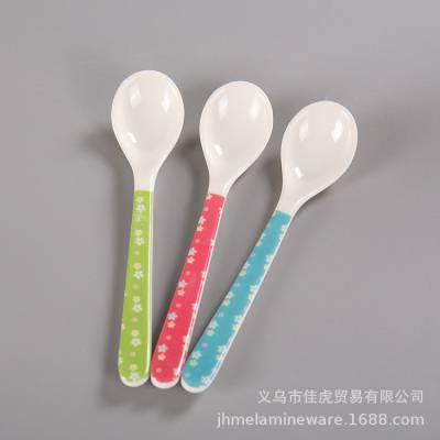 密胺餐具仿瓷勺子塑料小勺酸奶机配件勺礼品赠送勺一元二元批发