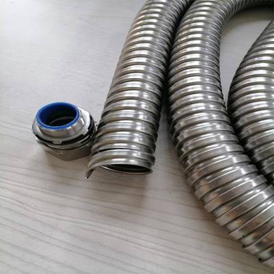 林州市光纤电缆线保护管 配线铠甲 Φ25不锈钢波纹蛇皮管货源厂家