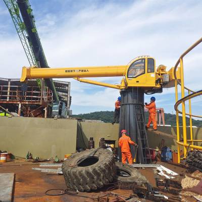 伸缩臂船吊码头固定吊5吨12吨20吨船用吊机