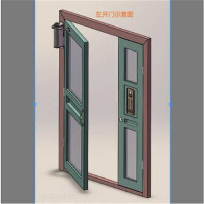 侧装开门机90度曲臂电动闭门器小区门禁自动推门器平开电机