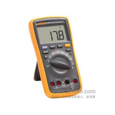 福禄克Fluke 17B+数字万用表1000V/10A带频率温度测量